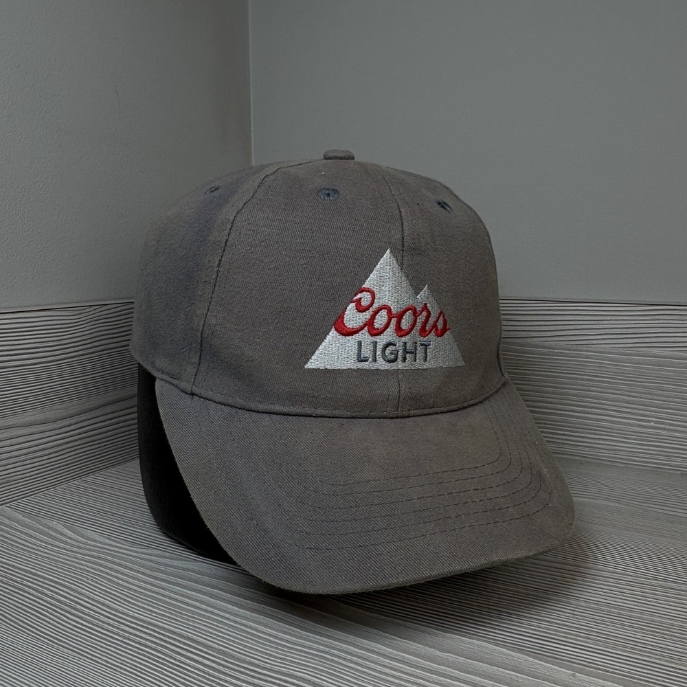 Faded Coors Light Dad Hat Gray Mountain Beer Cap University Snapback Adjustable